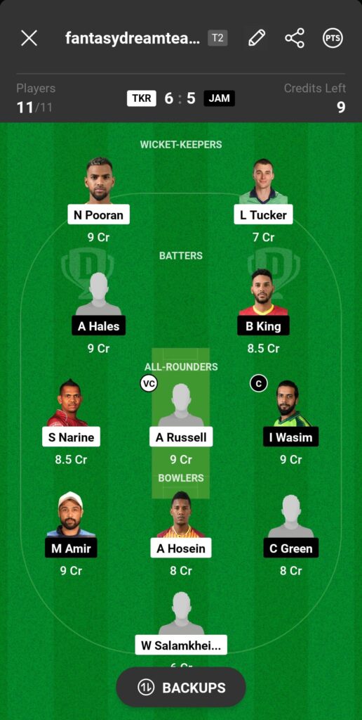 TKR VS JAM