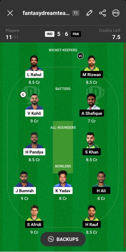 IND VS PAK