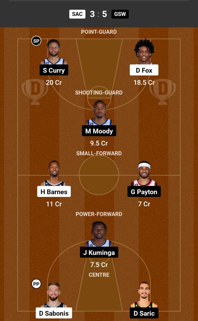 SAC VS GSW