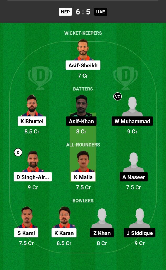 NEP VS UAE 