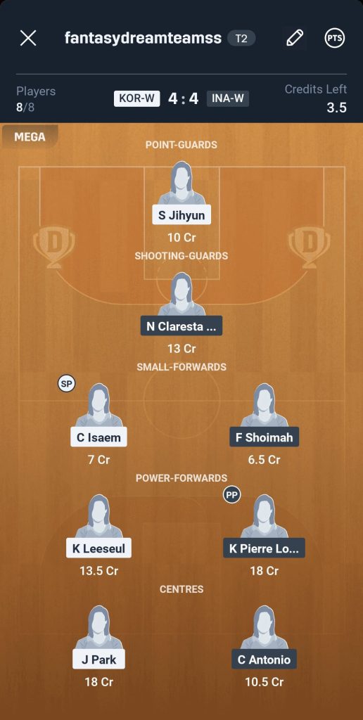 South Korea Women VS Indonesia Women