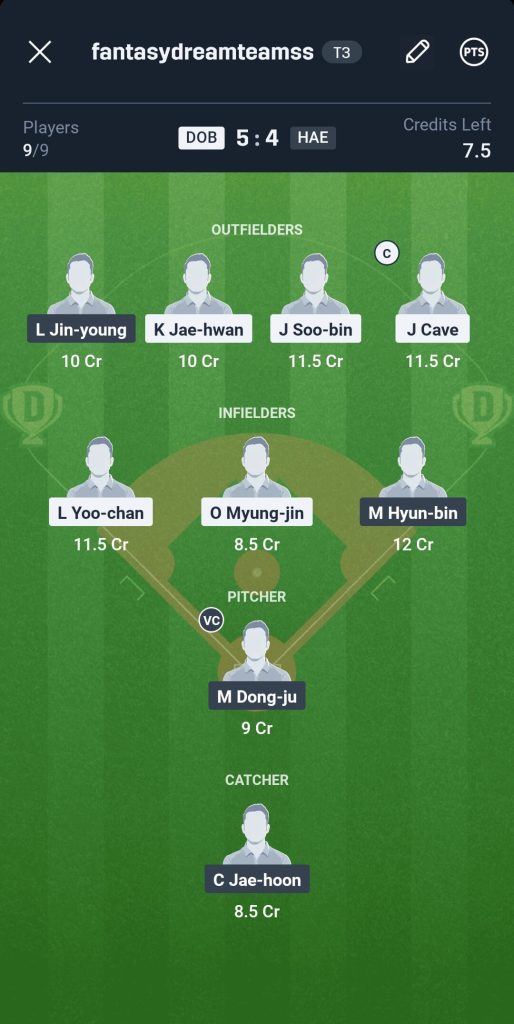 Doosan Bears vs Hanwha Eagles 