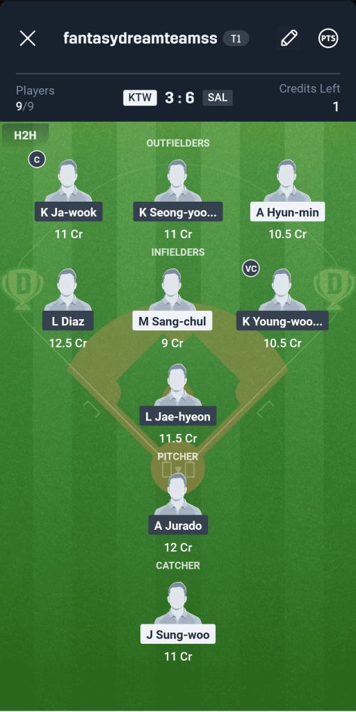 KT Wiz vs Samsung Lions